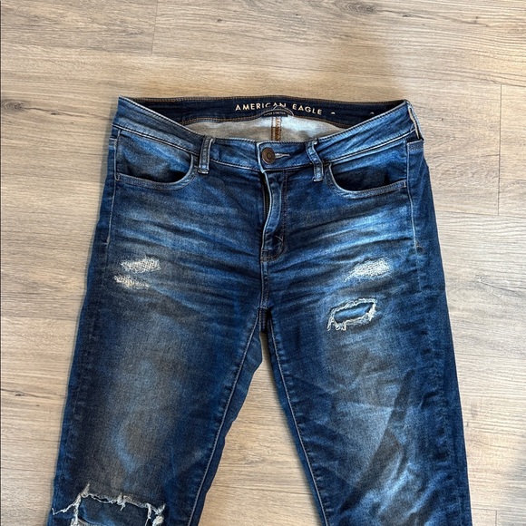 American Eagle Outfitters Women's Dark Blue jeggings size 8 - Picture 4 of 10